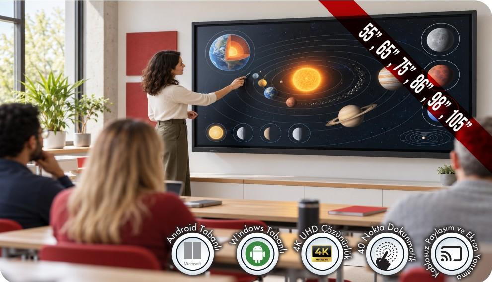 İnteraktif ekran ve akıllı tahta katalog uygulama g&ouml;rseli